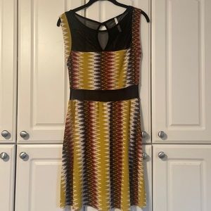 Geometric & Mesh Hello Miss Dress Size L